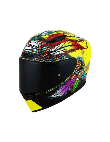 Suomy Track-1 chieftain multi yellow super sports Motorbike Helmet