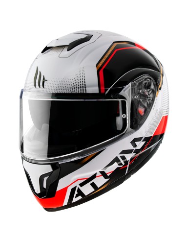 CASCO MT ATOM MODULAR SV QUARK B5 ROJO PERLADO BRILLANTE V-16