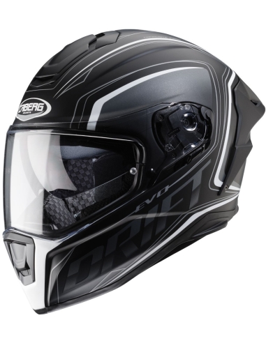 CABERG-Casco DRIFT EVO INTEGRA MATT BLACK/ANTHRACITE/WHITE