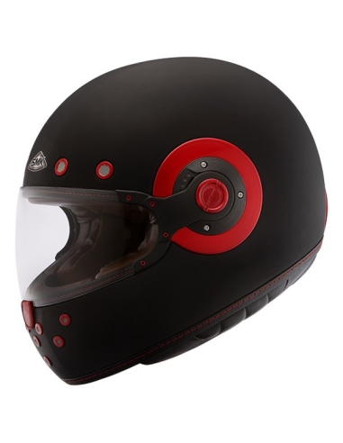 SMK RETRO MA230 Casque Intégral Moto Touring Noir Mat