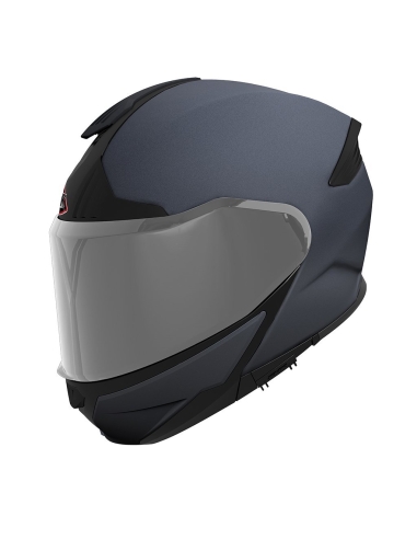 SMK Gullwing Antracite Brillo casco da moto ribaltabile GLDA600