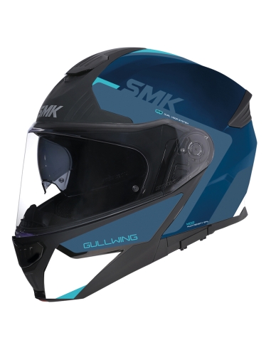 SMK- GULLWING KRESTO DECORADO BRILLO (GL551) CASCO INTEGRAL DE MOTO DE CARRERAS