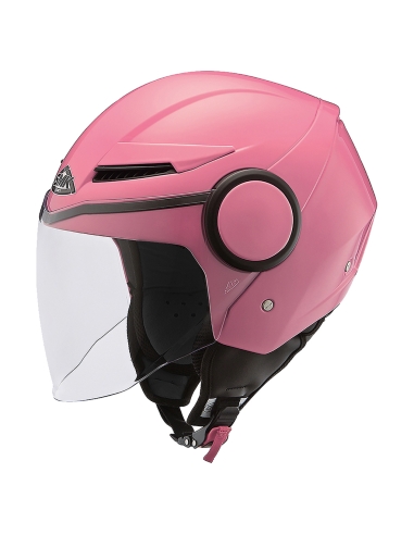 SMK Jet Streem Casco Jet Urban Touring para motocicleta (GL900) Rosa brillante