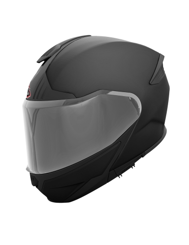 SMK- FLÜGEL GLANZ SCHWARZ (GL200) FLIP FRONT MOTORRADHELM