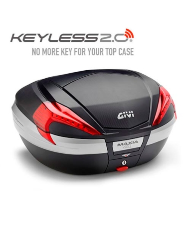 Baul V56NNKL Maxia 4 Givi sobretapa carbono cierre Keyless 2