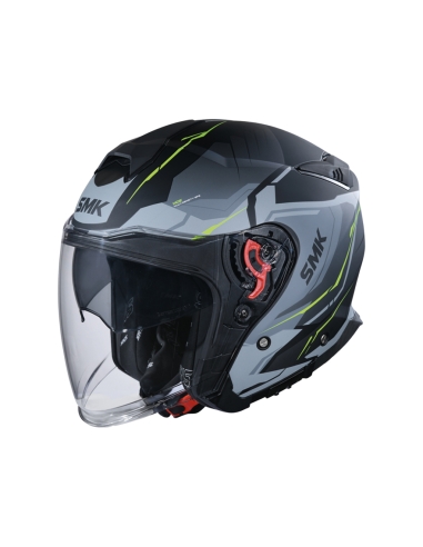 Casco da motociclista da turismo a faccia aperta SMK Gtj escape decorato opaco MA264