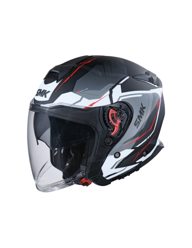 SMK Gtj escape casque de moto d'aventure MA213 décoré et mat