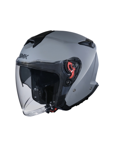 Capacete SMK GTJ Tourer Moto Urban Riding Open Face Azul-Branco