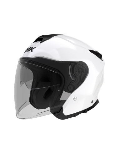 Casco Jet SMK GTJ Tourer Moto Urban Riding Azul-Blanco