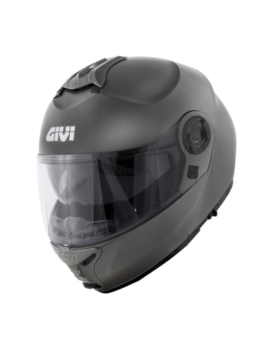 Givi X.21 Number modular flip up motorcycle helmet solid green