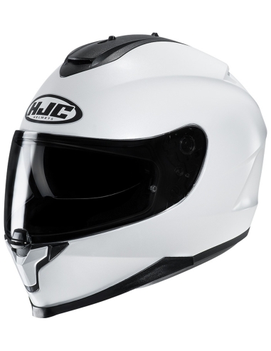 Capacete de motociclista de turismo HJC C70 Pearl branco