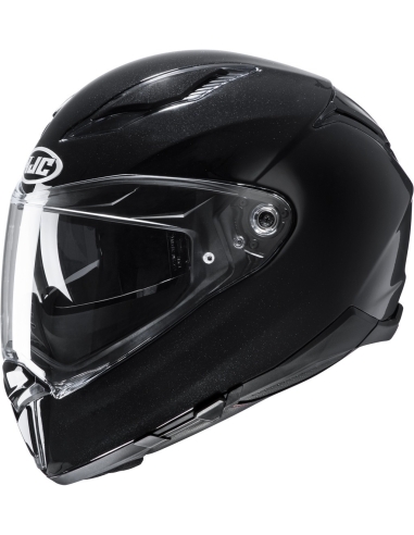 HJC F70 gloss  black full face on road motorbike helmet