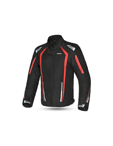 R-TECH - CHAQUETA TEXTIL MARSHAL NEGRO/ROJO