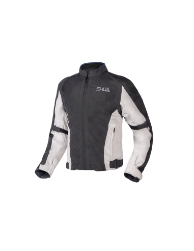 Shua Tex Track Motorcycle Jacket Black/Ice