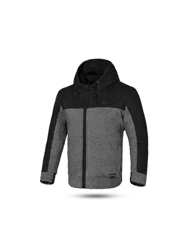 R-TECH - SUDADERA TEXTIL SUSPENTION HODDY NEGRA/GRIS