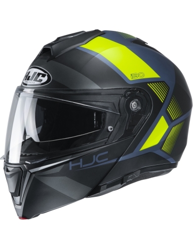 HJC I90 Hollen MC4HSF motorcycle modular Helmet Yellow