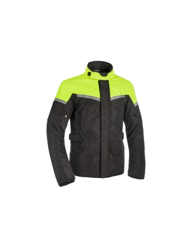 OXFORD- Chaqueta Textile Spartan Long WP Negro/Amarillo