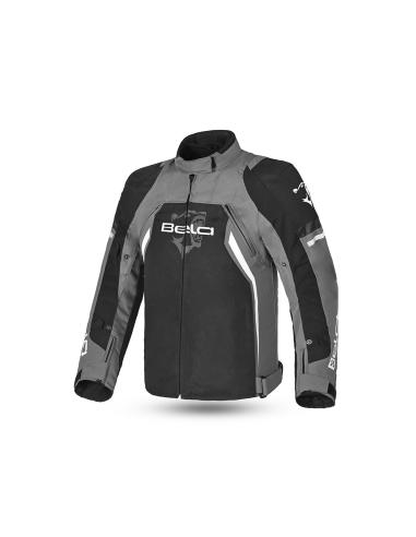 Bela Cordaniel Motorradjacke Schwarz/dunkelgrau