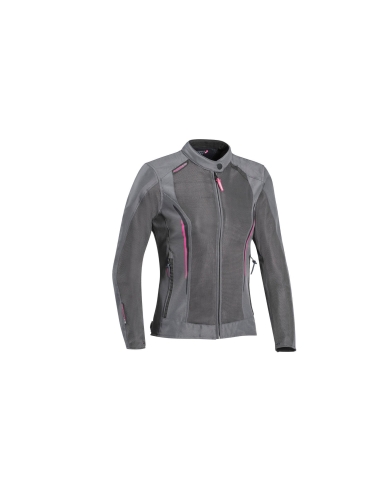 IXON-Chaqueta Cool Air Lady Grey/Fuschia