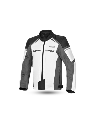 Shua Immortal Giacca da Moto Sportiva Ice/Anthra/Nero