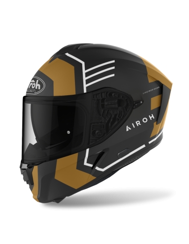 Airoh spark thrill gold matt full face motorbike racing helmet