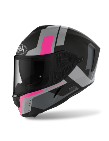 Airoh spark shogun pink matt Casque moto sport intégral