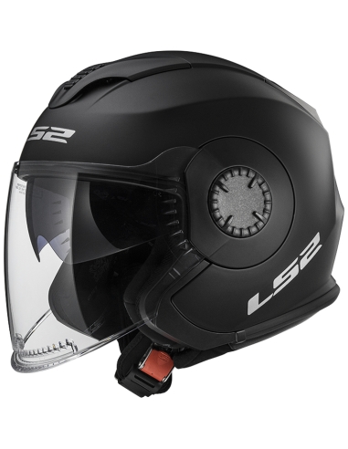 LS2 OF570 verso Single mono Matt Black Jet open face motorcycle helmet