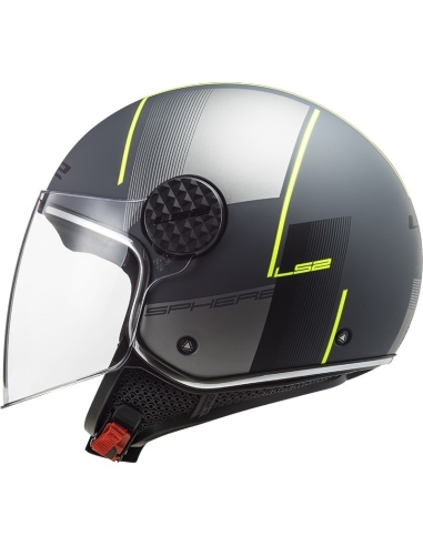 CASCO LS2 SPHERE LUX OF558 MATT BLACK NERO OPACO