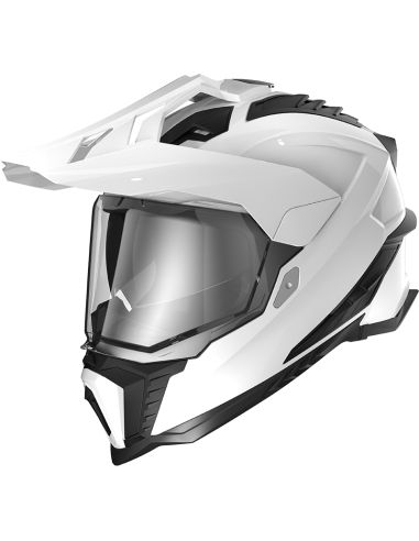 Casco Motocross Ls2 Mx 436 Pioneer White Black Visor Negro