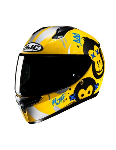 Casco integral de moto Hjc C10 GETI MC3SF en amarillo mate