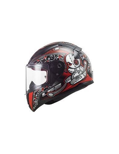 LS2 - Casque FF353 Rapid Mini Voodoo Noir / Rouge / Blanc