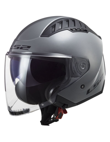 Casque moto LS2 OF600 Copter II solid nardo grey open face scooter