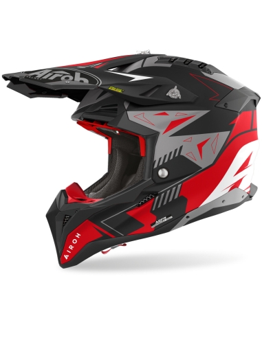 Airoh Aviator 3 Spin red matt mx motocross off road motorbike helmet