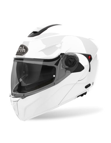 Airoh specktre color gloss white flip up modular motorbike helmet