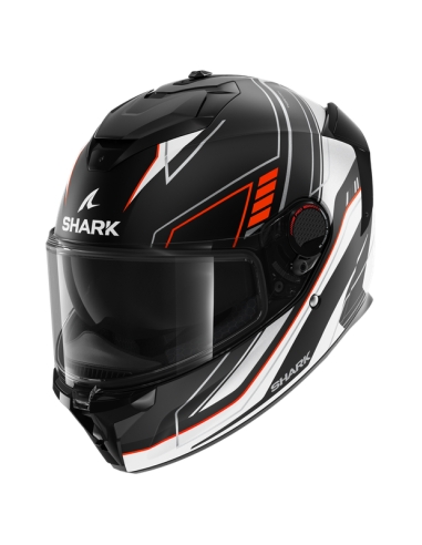 Shark spartan gt pro black orange silver full face road crash motorcycle helmet