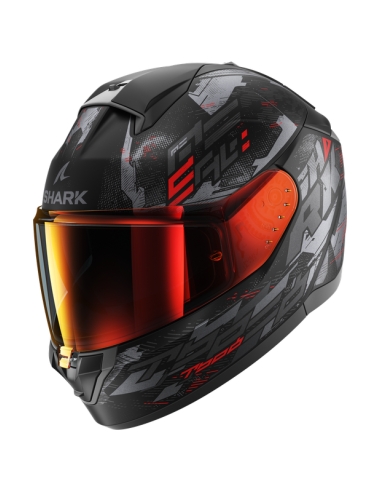 Casque moto intégral Shark ridill 2 molokai noir anthracite rouge