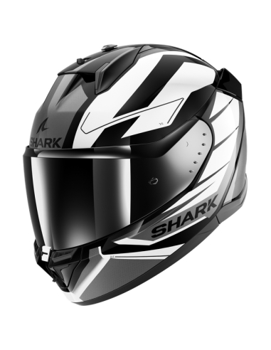 Shark D-Skwal 3 Sizler noir blanc anthracite casque moto touring intégral