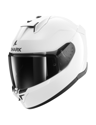 Shark D-Skwal 3 sizler blank white azur full face road crash motorbike helmet