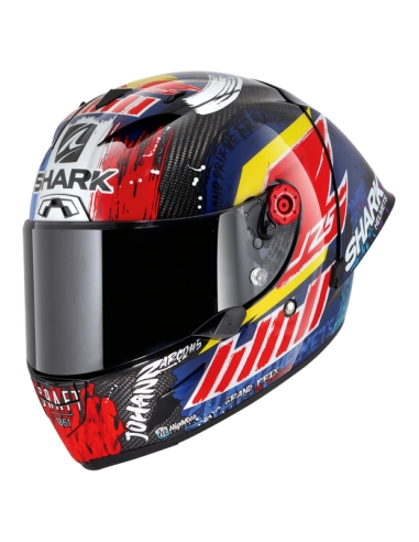 shark race-r pro gp replica Zarco winter test carbon violet blue full face motorcycle helmet