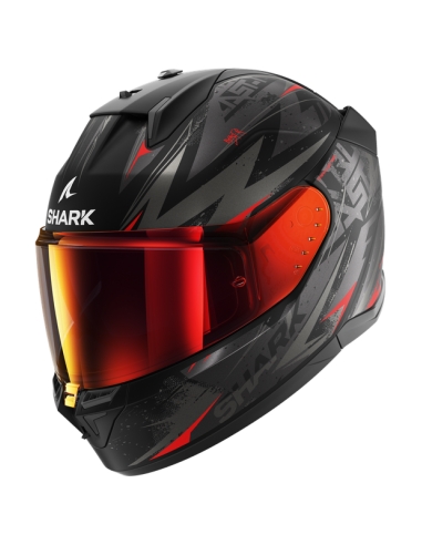 Shark - D-SKWAL 3 Black Anthracite Red