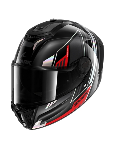 shark spartan rs Byrhon Black Iridescent Red full face touring motorbike helmet