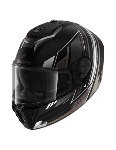 Casco integrale roadster shark spartan rs byrhon nero opaco antracite cromato