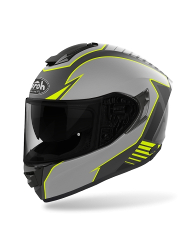 AIROH ST.501 Typ gelb mattes Gesicht Sport Motorradhelm