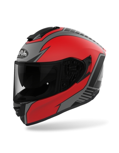 AIROH ST.501 type matt red full face sports motorbike helmet