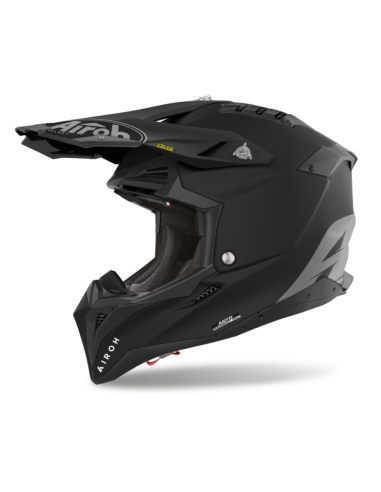 Capacete de motocross enduro Airoh aviator 3 cor preto mate