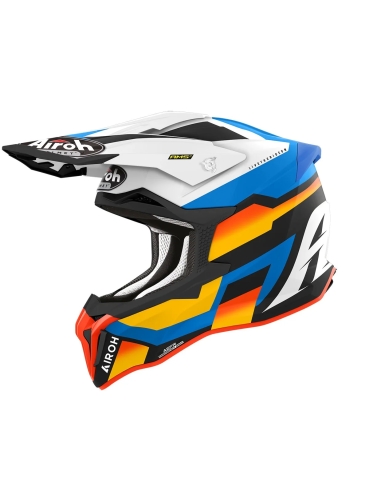 Airoh Strycker MX Off Road Casco moto Motocross Glam Blu opaco