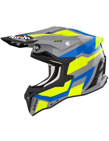 AIROH STRYCKER GLAM YELLOW GLOSS OFF ROAD MOTOCROSS HELMET