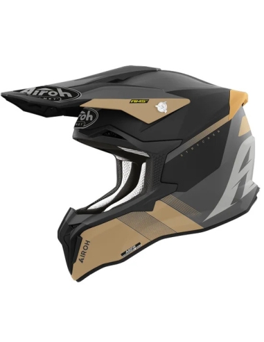 Airoh Strycker Blazer Gold matt dirt bike Atv helmet