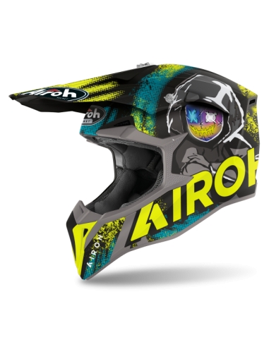 AIROH - CASCOS WRAAP ALIEN YELLOW MATT