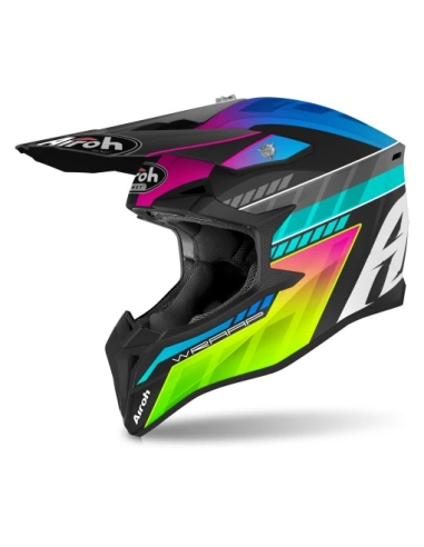 AIROH - WRAAP YOUTH PRISM MATT OFF ROAD MOTORBIKE HELMET